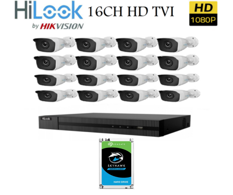 16CH HD TVI Bundle Package with 4TB HDD