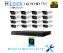 16CH HD TVI Bundle Package with 4TB HDD - Installed